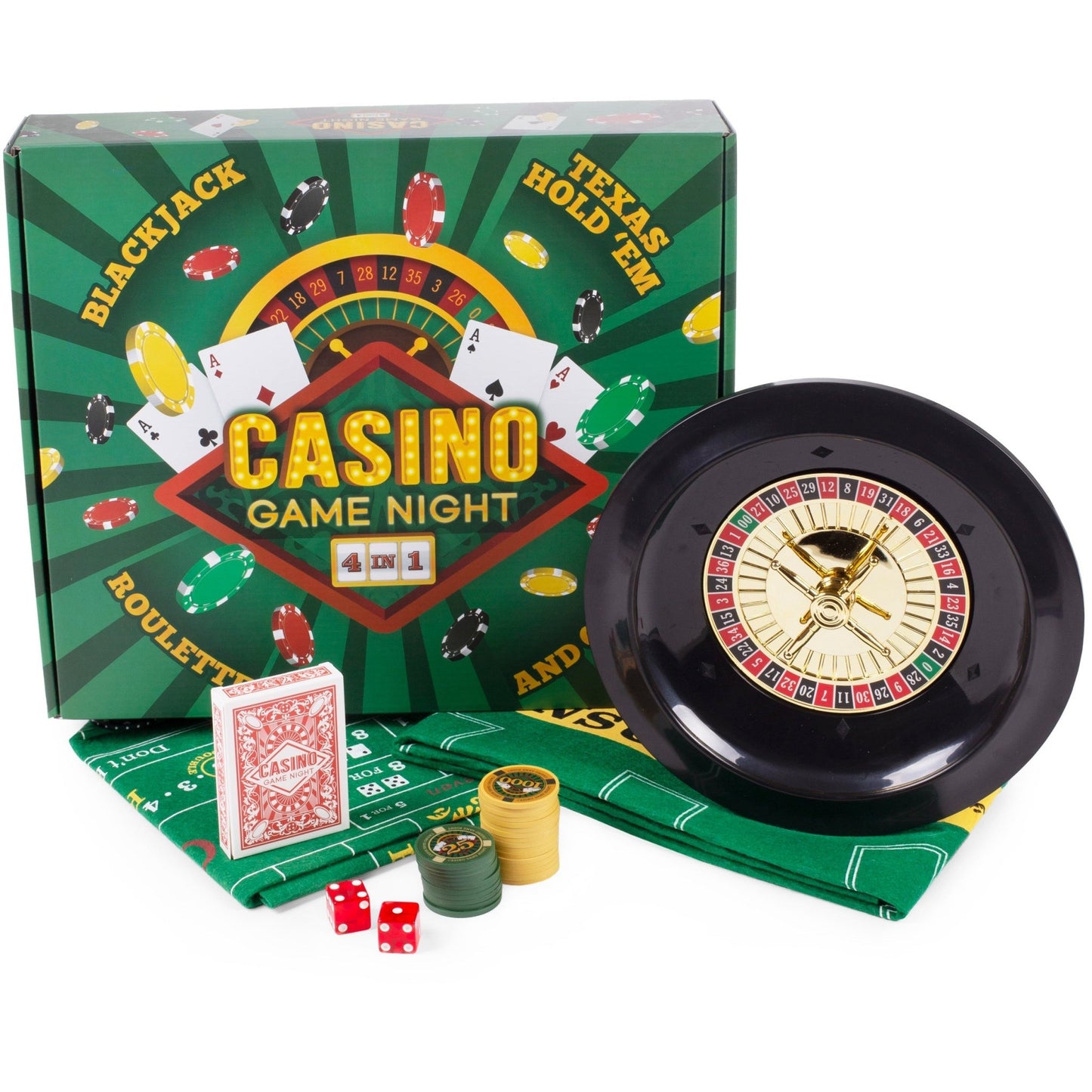 Casino Game Night: 4 Games in 1 - The Bargains BasementCasino Game Night: 4 Games in 1