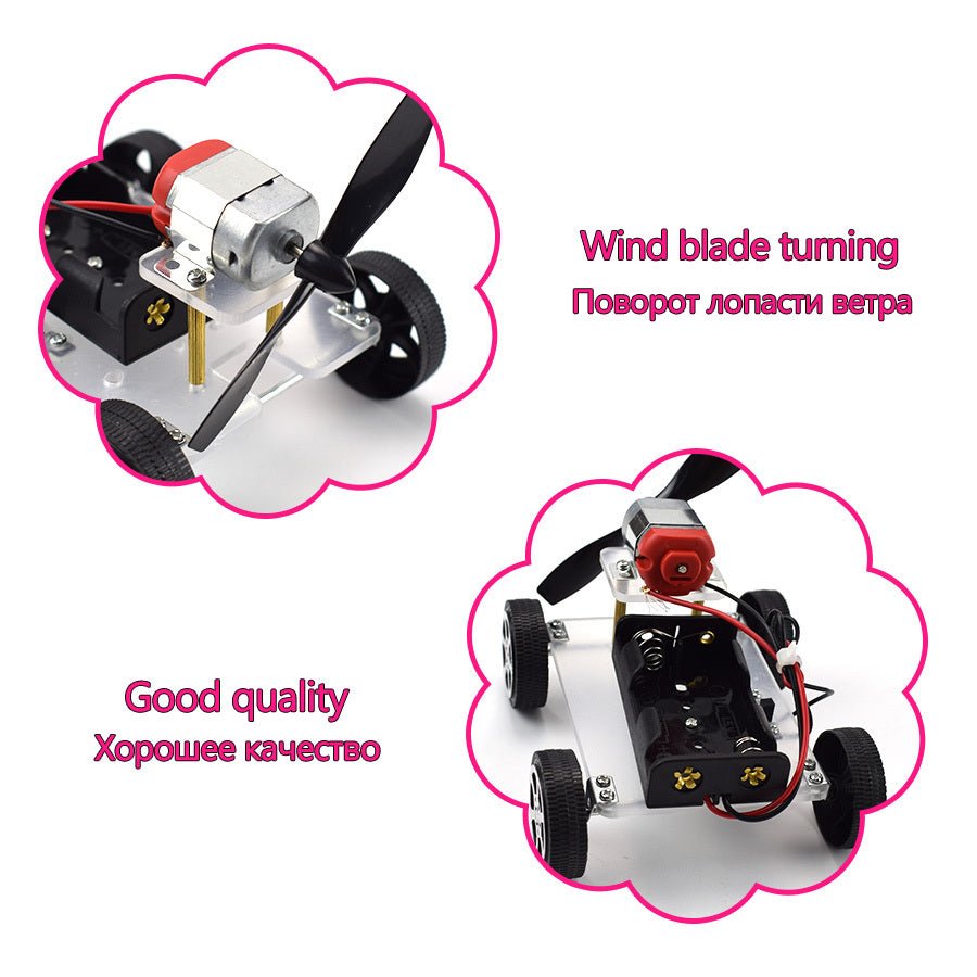 DIY Wind Car Electronic Kit – Educational Science Experiment Toy - The Bargains BasementDIY Wind Car Electronic Kit – Educational Science Experiment Toy