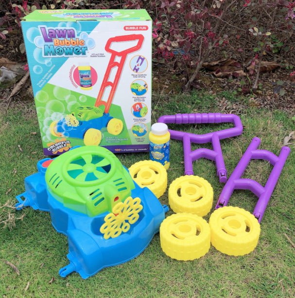 Electric Bubble Machine Push Toy – Outdoor Fun Bubble Blower for Kids - The Bargains BasementElectric Bubble Machine Push Toy – Outdoor Fun Bubble Blower for Kids