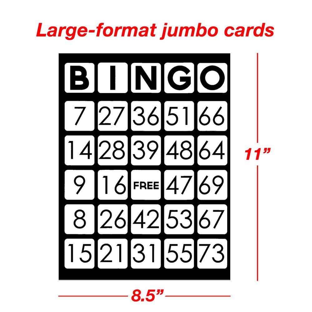 EZ Readers Low Vision Bingo Cards - The Bargains BasementEZ Readers Low Vision Bingo Cards
