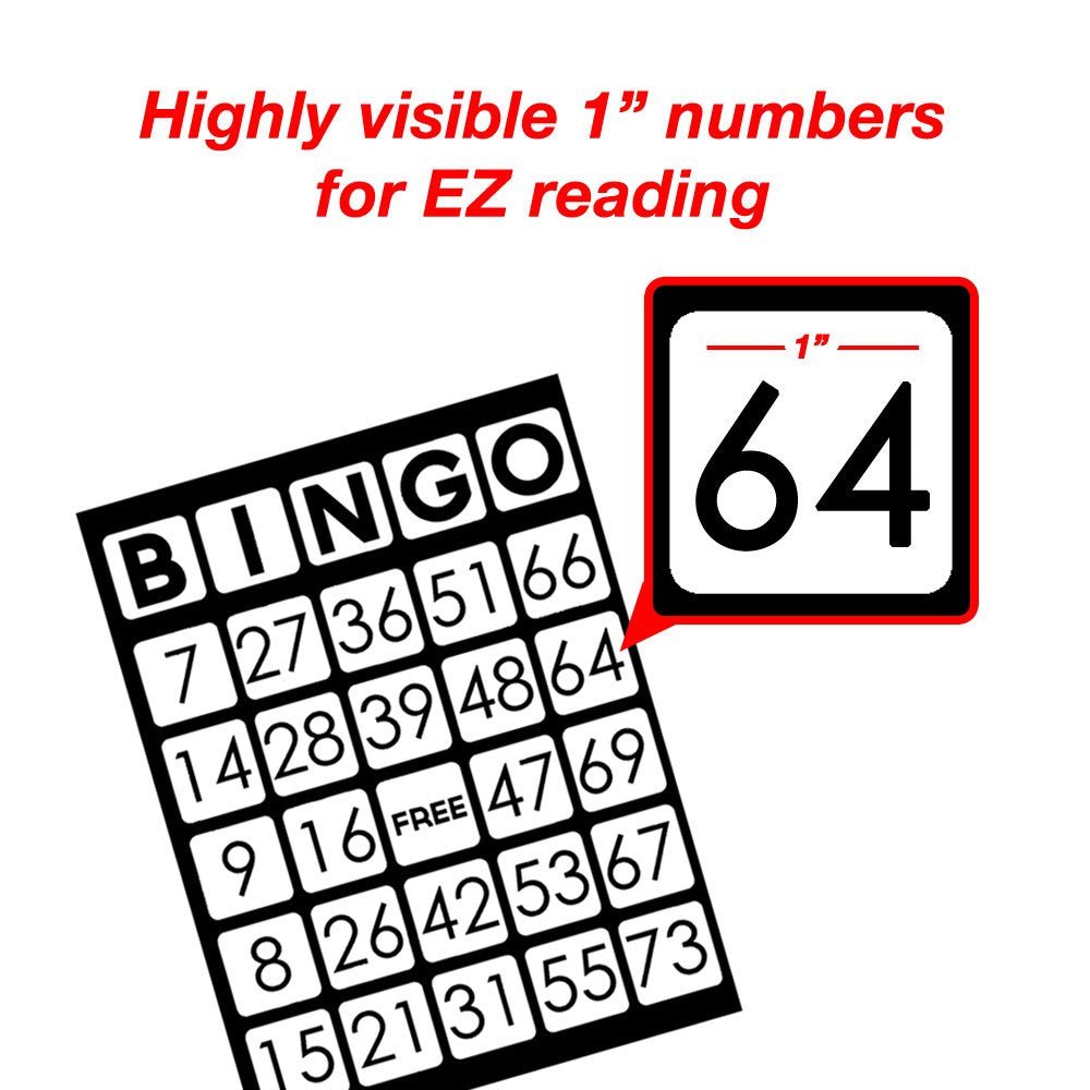 EZ Readers Low Vision Bingo Cards - The Bargains BasementEZ Readers Low Vision Bingo Cards
