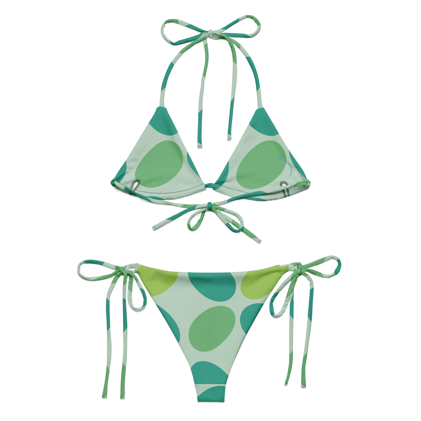 Green polka - dot bikini - The Bargains BasementGreen polka - dot bikini