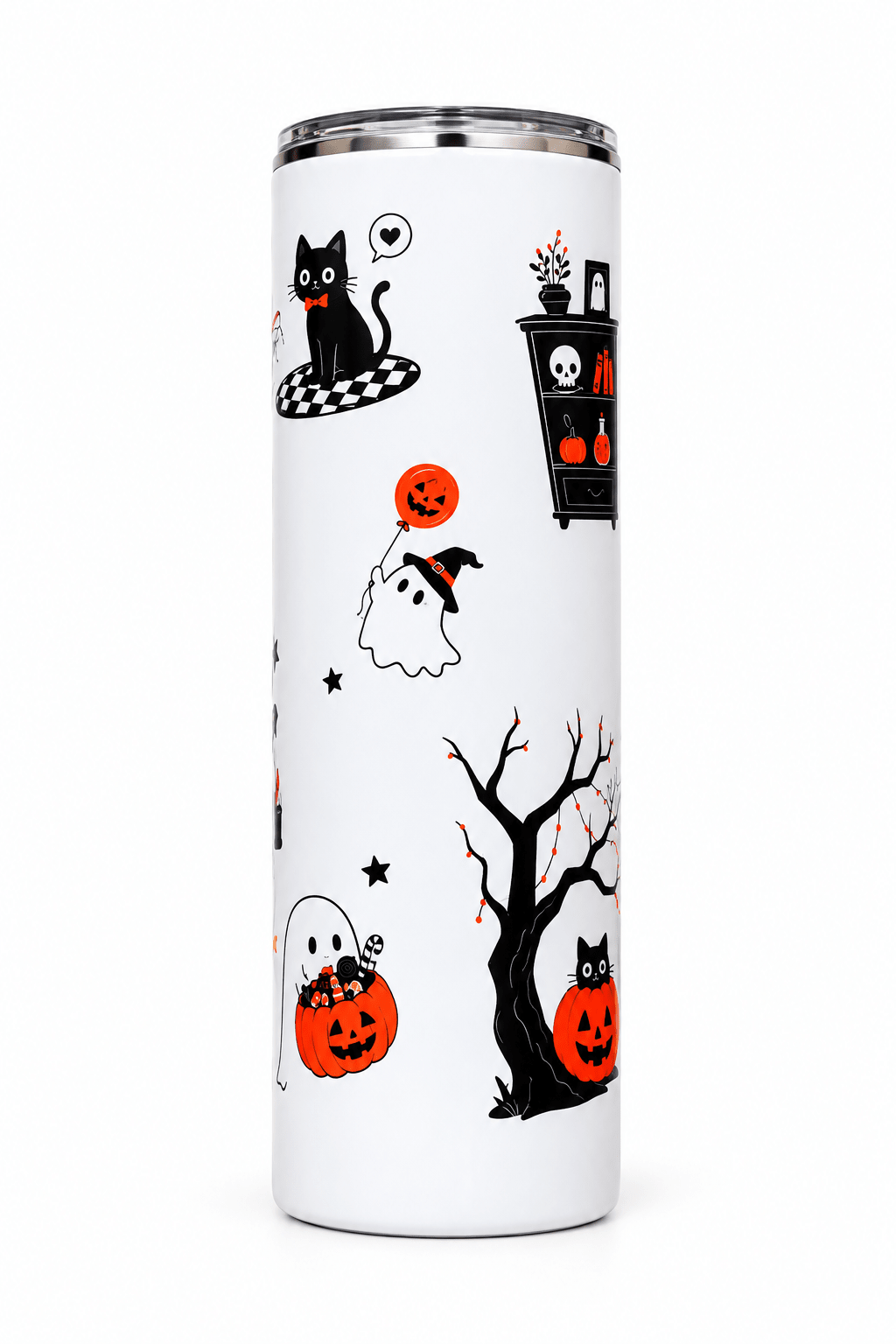 Happy Halloween Double-Sided 20oz Skinny Tumbler – Handmade Halloween Drinkware - The Bargains BasementHappy Halloween Double-Sided 20oz Skinny Tumbler – Handmade Halloween Drinkware