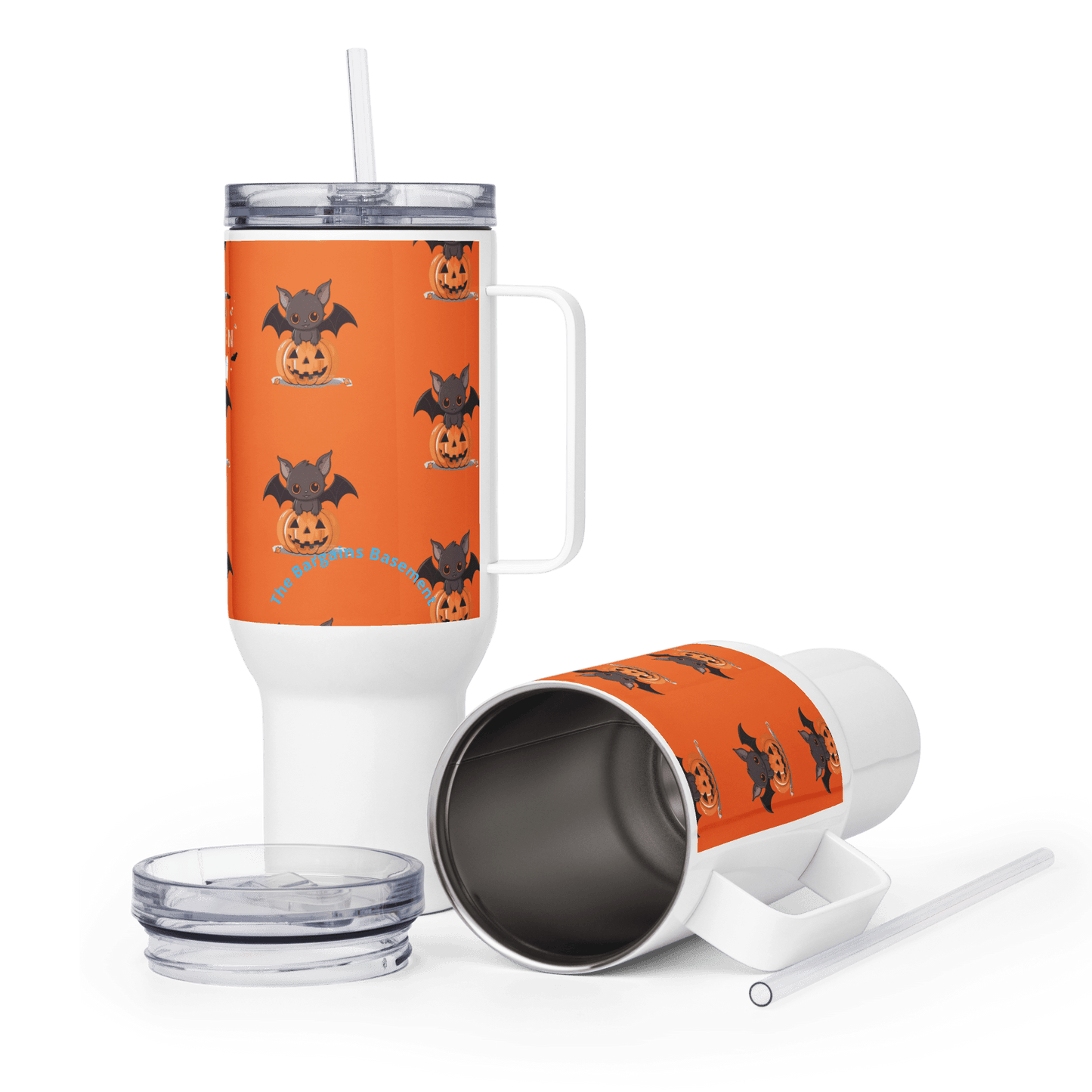 Happy Halloween Travel mug with a handle - The Bargains BasementHappy Halloween Travel mug with a handle