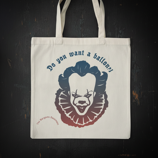 Do You Want a Balloon? – Handmade Canvas Tote Bag The Bargains Basement