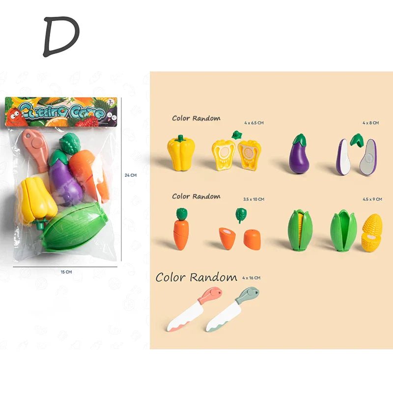 Kids Pretend Play Kitchen Set – Simulation Fruits and Vegetables Toys - The Bargains BasementKids Pretend Play Kitchen Set – Simulation Fruits and Vegetables Toys