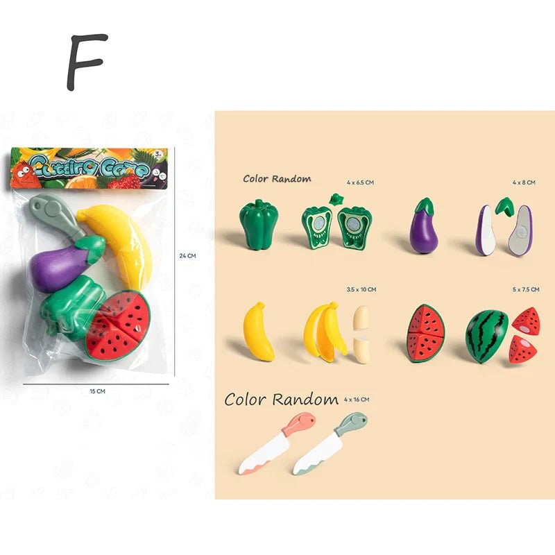 Kids Pretend Play Kitchen Set – Simulation Fruits and Vegetables Toys - The Bargains BasementKids Pretend Play Kitchen Set – Simulation Fruits and Vegetables Toys