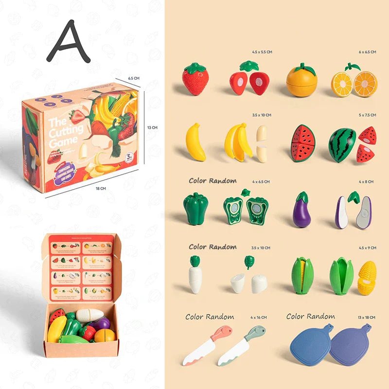 Kids Pretend Play Kitchen Set – Simulation Fruits and Vegetables Toys - The Bargains BasementKids Pretend Play Kitchen Set – Simulation Fruits and Vegetables Toys