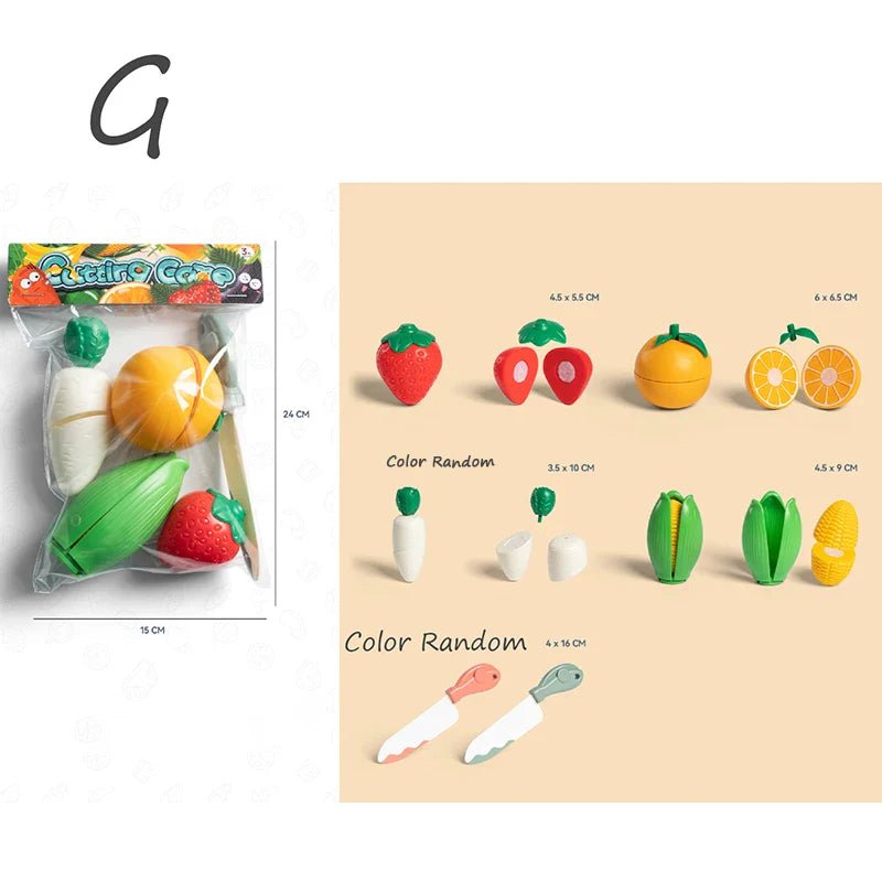 Kids Pretend Play Kitchen Set – Simulation Fruits and Vegetables Toys - The Bargains BasementKids Pretend Play Kitchen Set – Simulation Fruits and Vegetables Toys