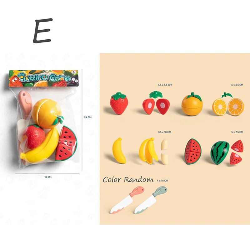 Kids Pretend Play Kitchen Set – Simulation Fruits and Vegetables Toys - The Bargains BasementKids Pretend Play Kitchen Set – Simulation Fruits and Vegetables Toys