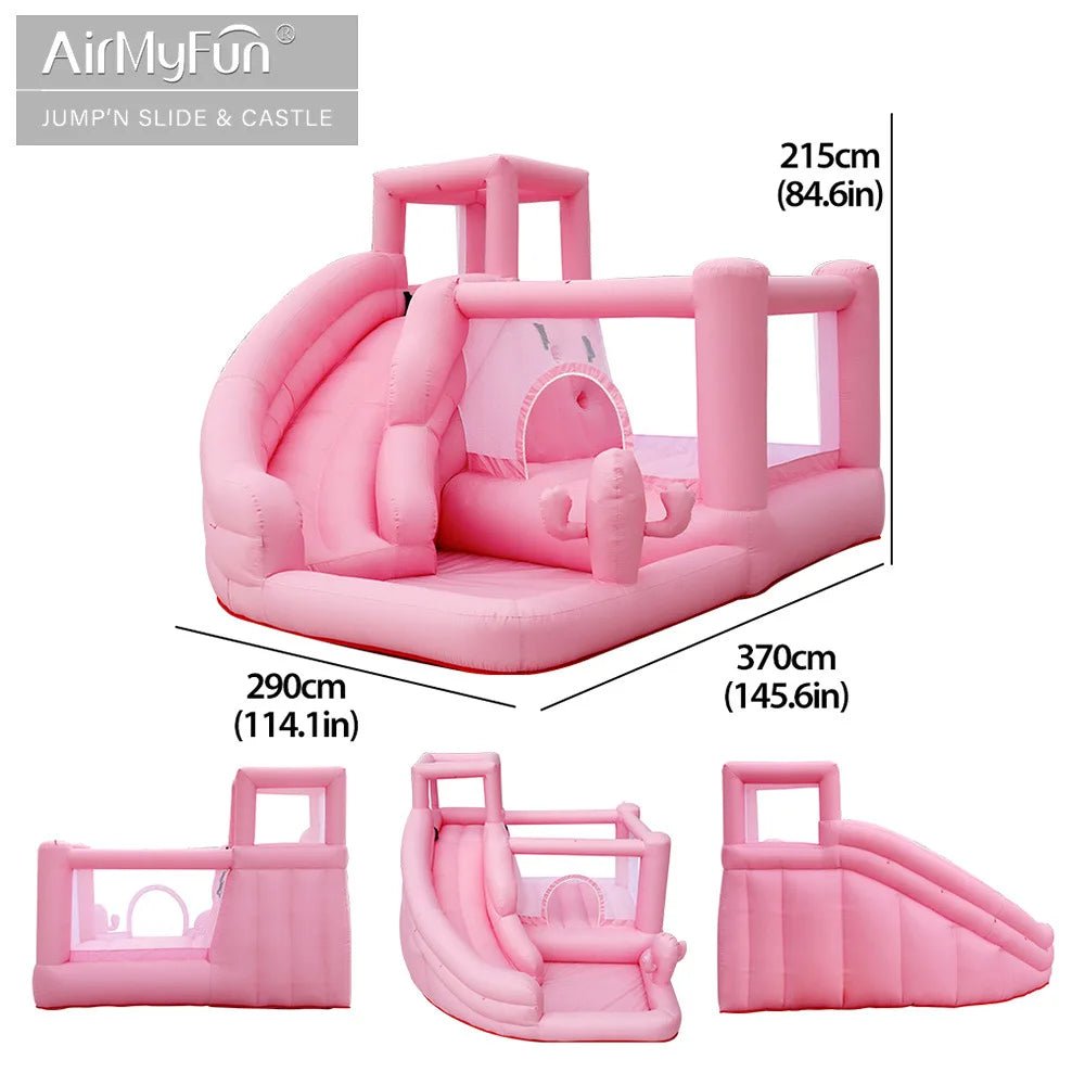 Pink Inflatable Bounce House – Pastel Kids Jumping Castle for Parties & Weddings - The Bargains BasementPink Inflatable Bounce House – Pastel Kids Jumping Castle for Parties & Weddings