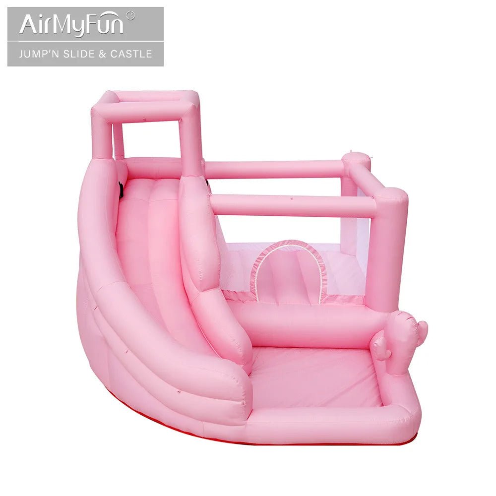 Pink Inflatable Bounce House – Pastel Kids Jumping Castle for Parties & Weddings - The Bargains BasementPink Inflatable Bounce House – Pastel Kids Jumping Castle for Parties & Weddings