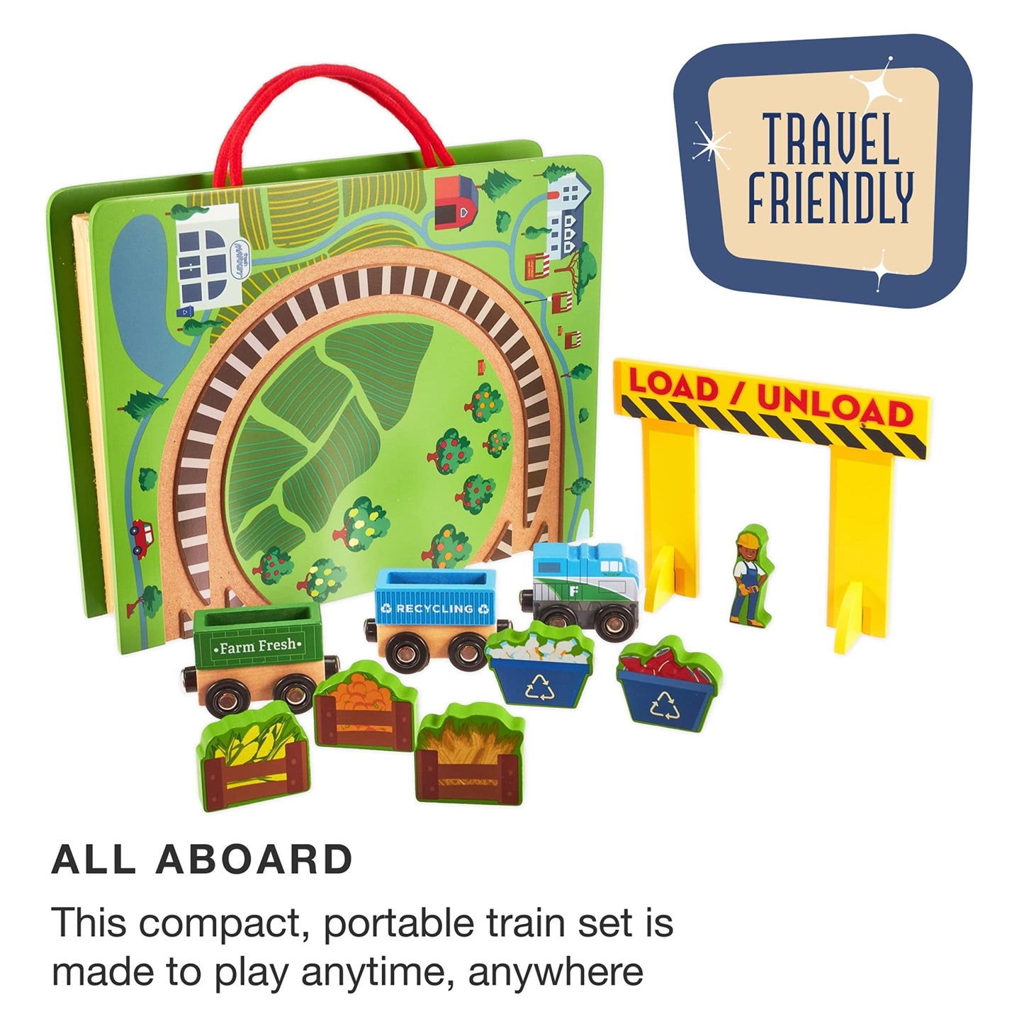 Portable Play Train Set - Grab & Go Railroad for Fun! - The Bargains BasementPortable Play Train Set - Grab & Go Railroad for Fun!