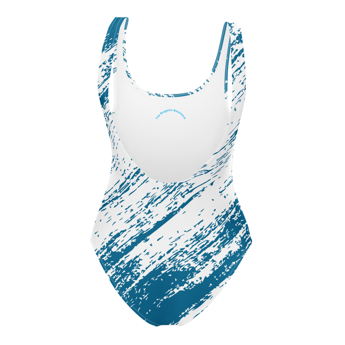 Vibriant blue & white One-Piece Swimsuit - The Bargains Basement