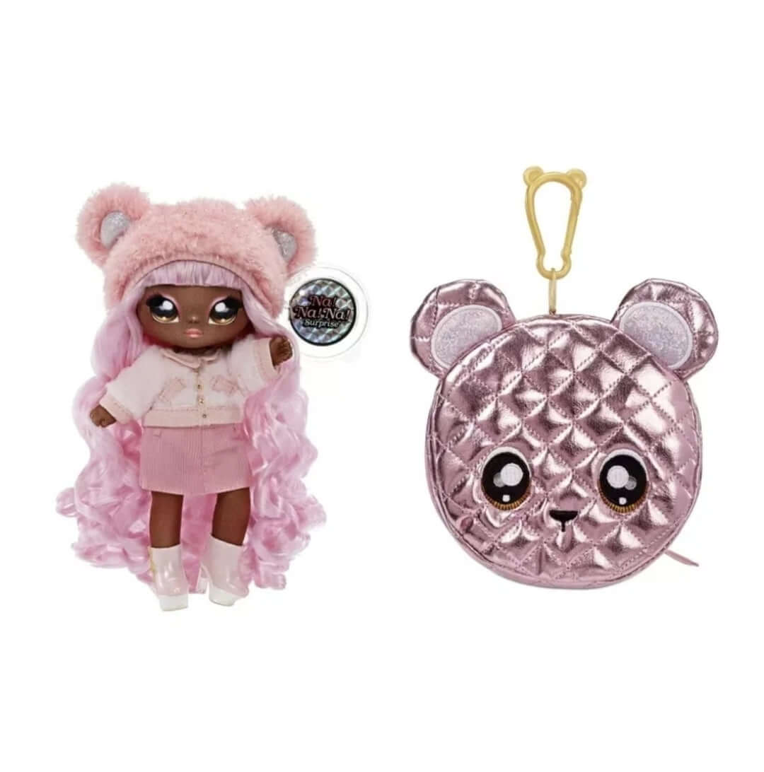 Na Na Na Surprise Glam Series Cali Grizzly & Metallic Purse 2 in 1 Fashion Doll - The Bargains Basement