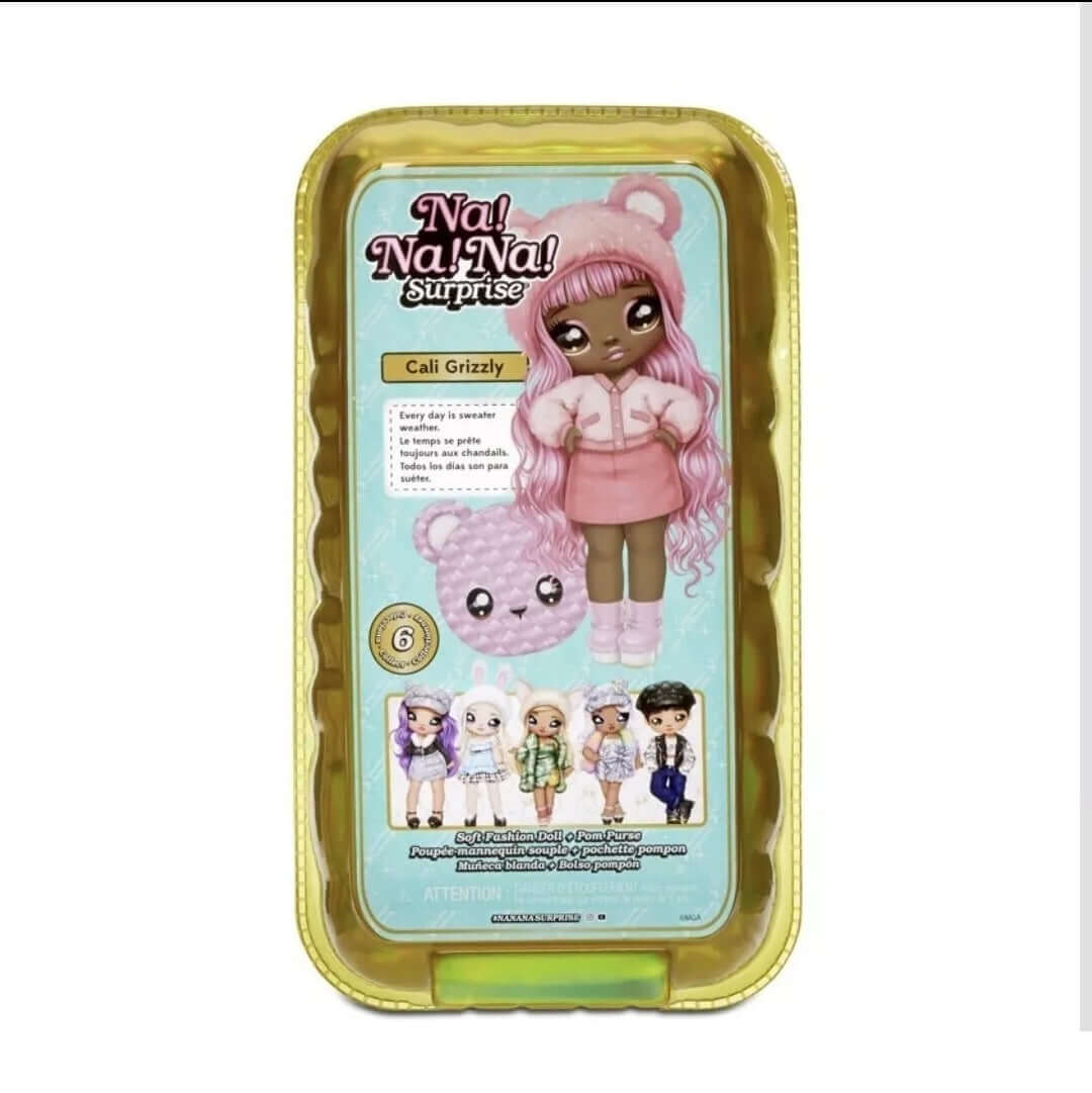 Na Na Na Surprise Glam Series Cali Grizzly & Metallic Purse 2 in 1 Fashion Doll - The Bargains Basement