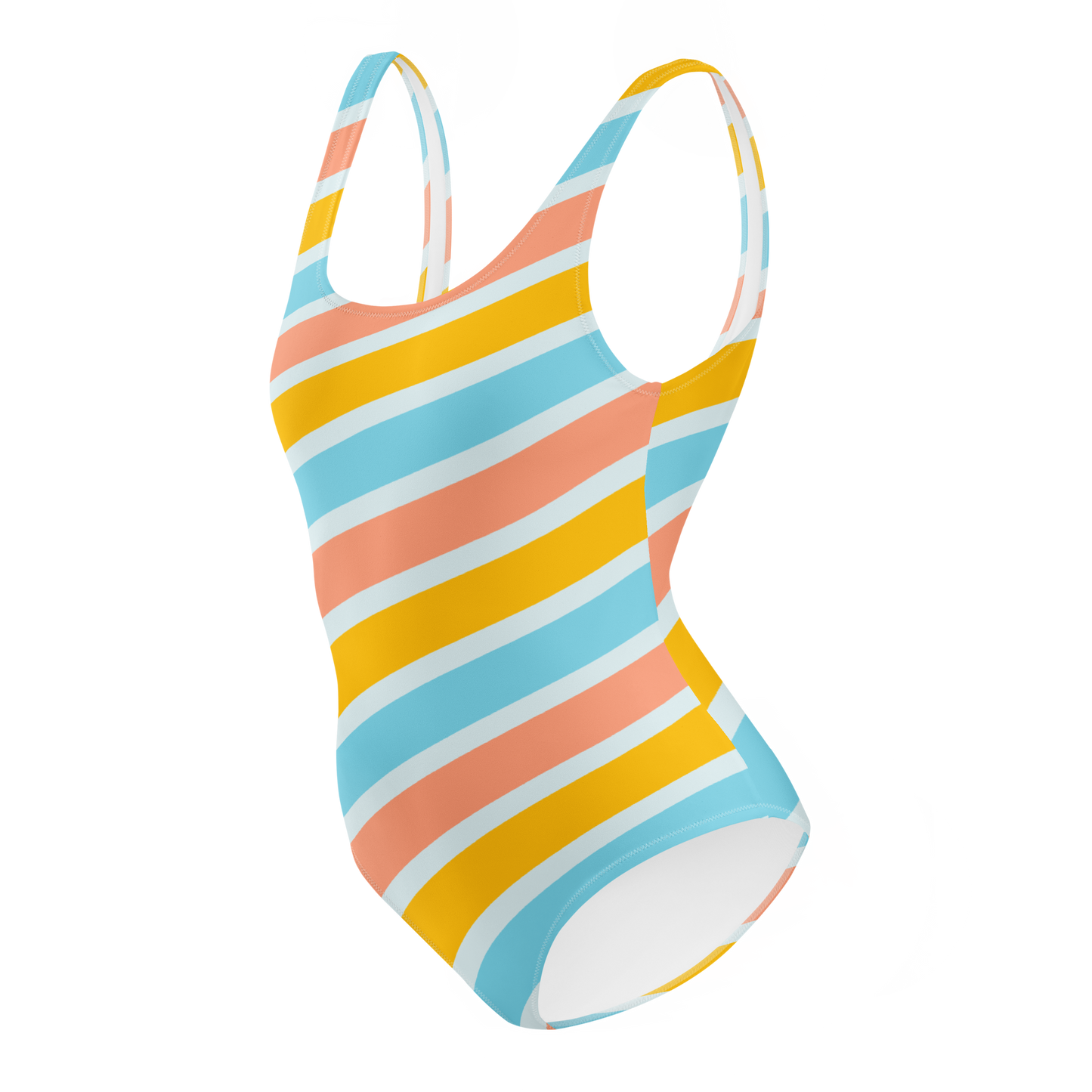 Vibrant colorful One-Piece Swimsuit - The Bargains Basement
