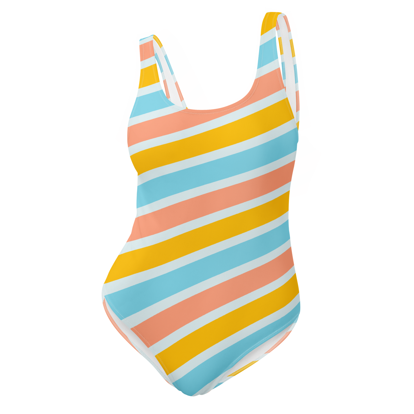 Vibrant colorful One-Piece Swimsuit - The Bargains Basement