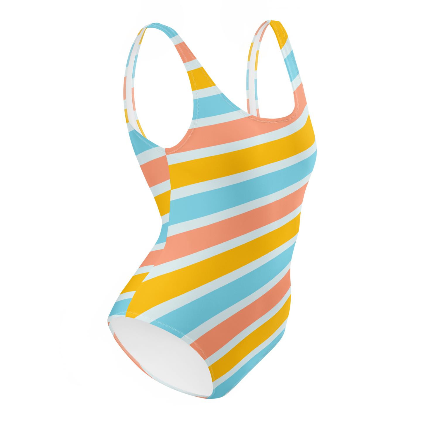 Vibrant colorful One-Piece Swimsuit - The Bargains Basement