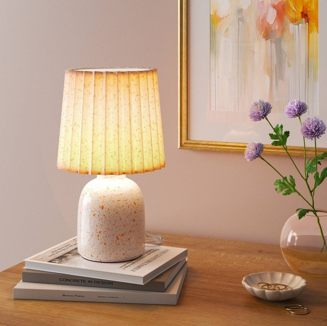 Room essentials peach mini ceramic table lamp - The Bargains BasementRoom essentials peach mini ceramic table lamp