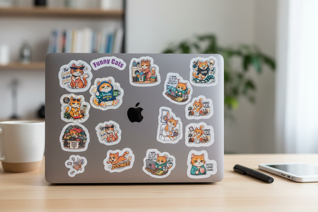 Stickers on Laptop