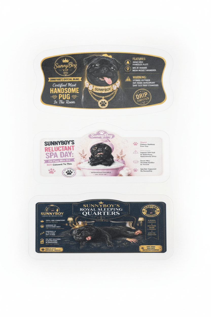 SunnyBoy Memorial Dog Sticker Sheet for dog items! - The Bargains BasementSunnyBoy Memorial Dog Sticker Sheet for dog items!