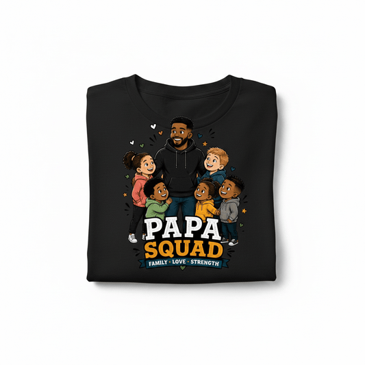 The Papa Squad Tshirt-handmade - The Bargains BasementThe Papa Squad Tshirt-handmade