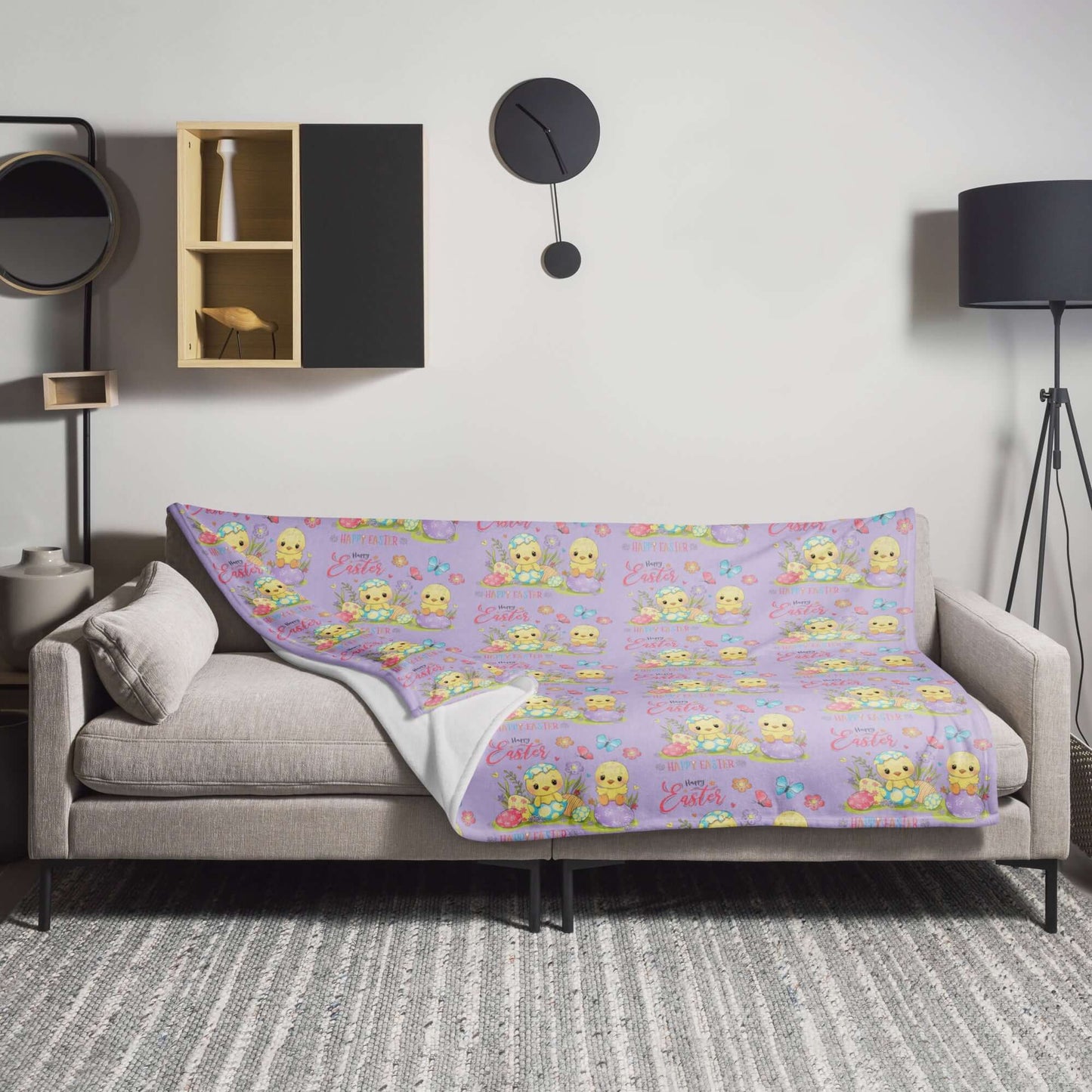 Happy Easter purle Throw Blanket - The Bargains Basement