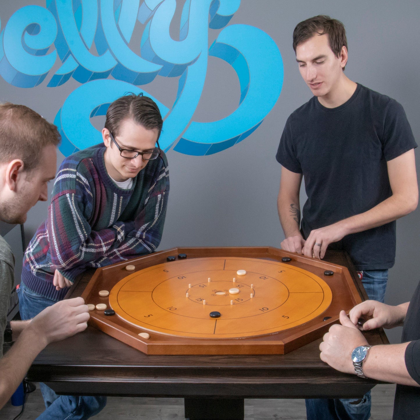 Tournament Crokinole Board, 30 - inch - The Bargains BasementTournament Crokinole Board, 30 - inch