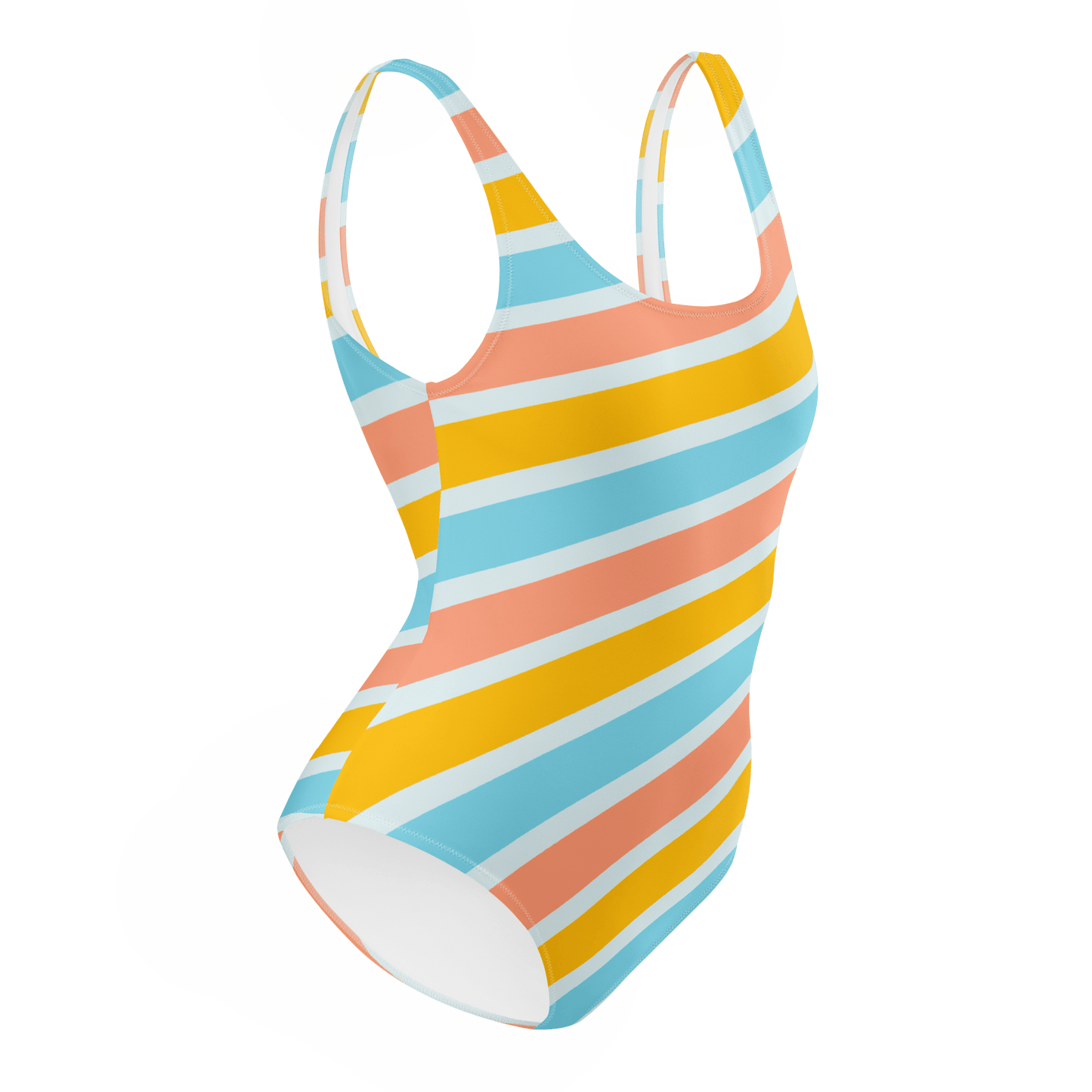 Vibrant colorful One-Piece Swimsuit - The Bargains BasementVibrant colorful One-Piece Swimsuit