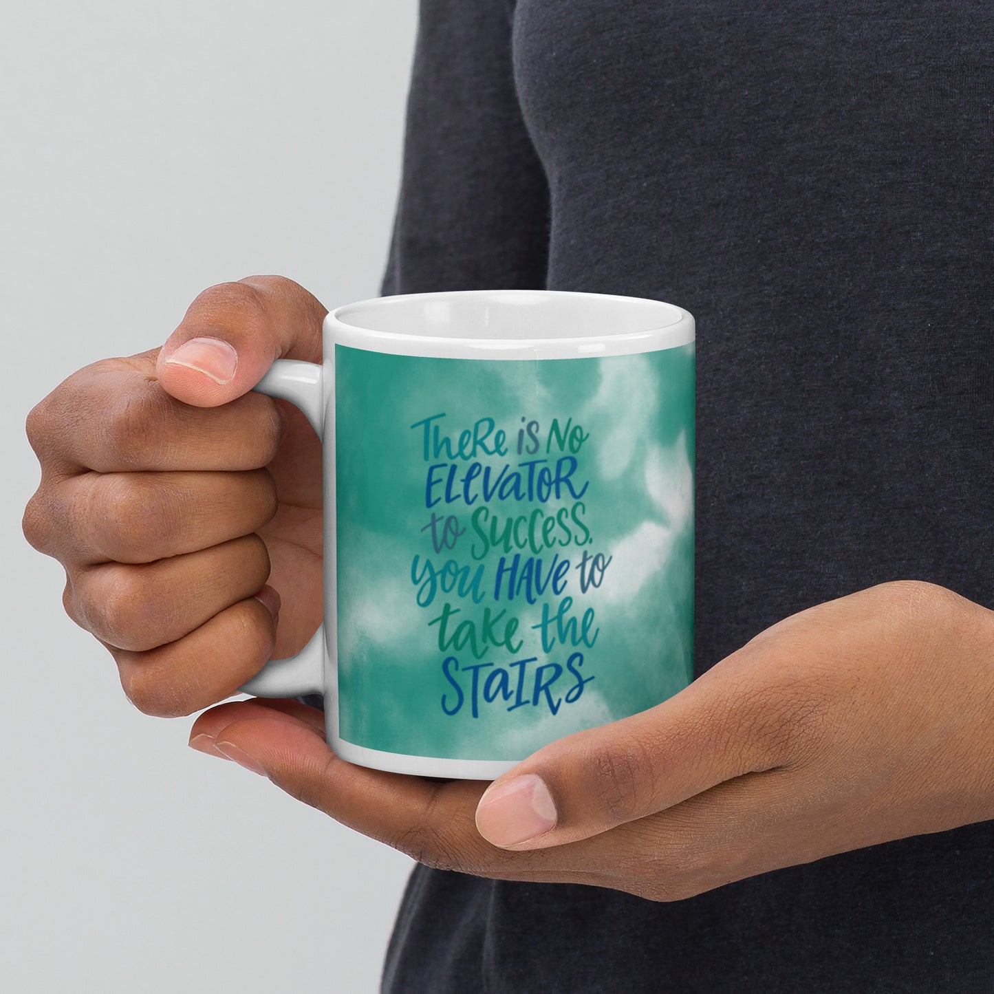 No elevator to Success- ceramic coffee mug
