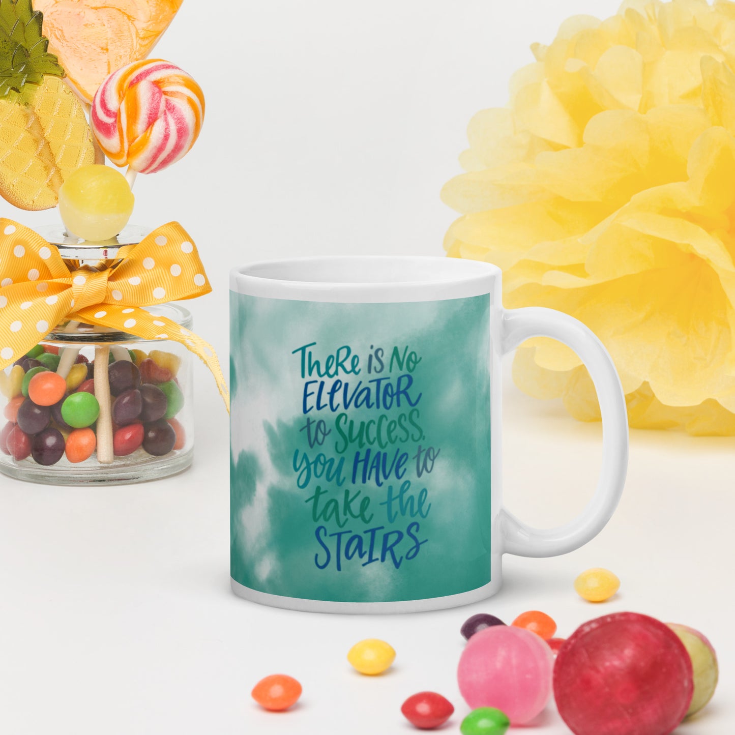 No elevator to Success- ceramic coffee mug