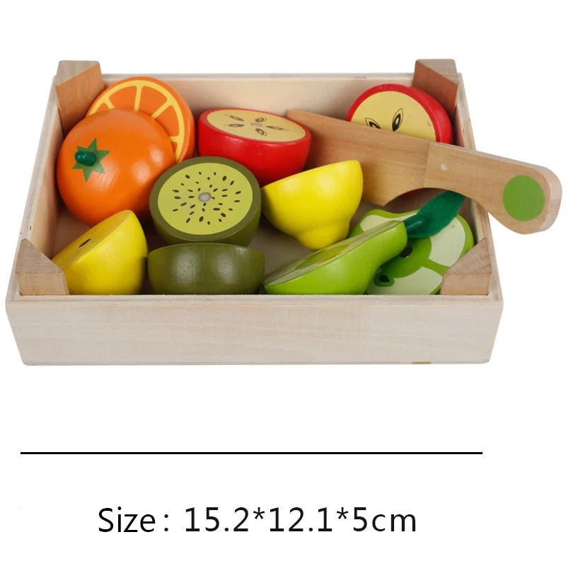 Wooden Fruit and Vegetable Pretend Play Set - The Bargains BasementWooden Fruit and Vegetable Pretend Play Set