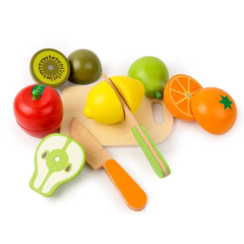 Wooden Fruit and Vegetable Pretend Play Set - The Bargains BasementWooden Fruit and Vegetable Pretend Play Set