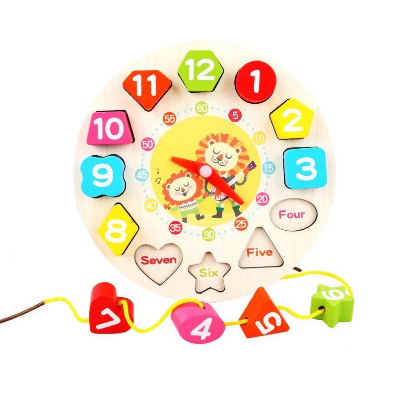 Wooden Lion Clock Puzzle – Educational Learning Toy for Kids - The Bargains BasementWooden Lion Clock Puzzle – Educational Learning Toy for Kids