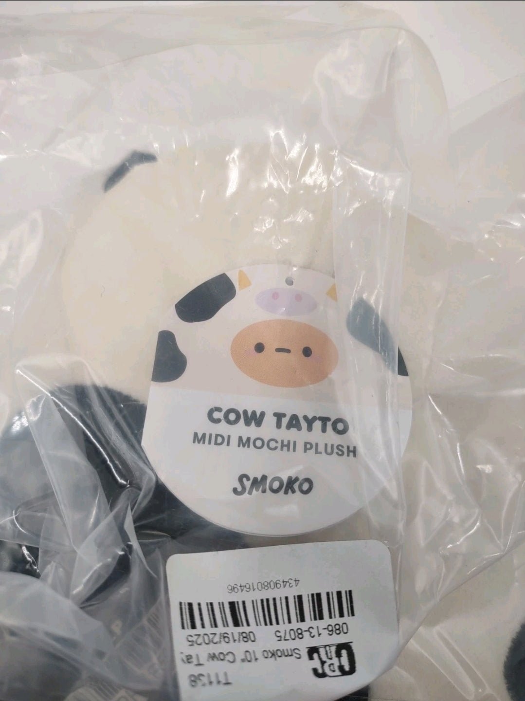10" Smoko Cow Tayto Midi Mochi Plush - The Bargains Basement10" Smoko Cow Tayto Midi Mochi Plush