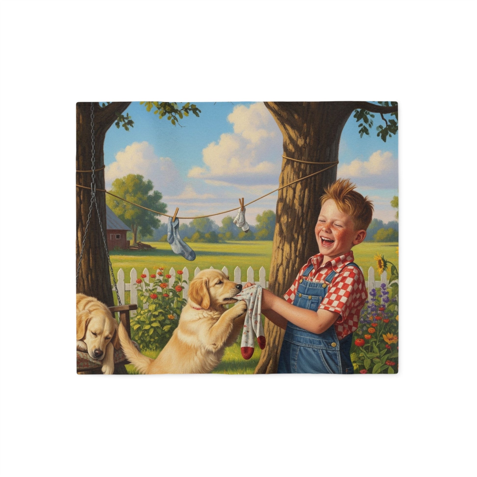Golden Retriever Sweatshirt Blanket Vern and Bernie's Pet Boutique