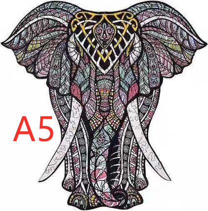 DIY Wooden Animal Shaped Puzzle – Unique Gift for Christmas