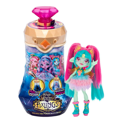 Magic Mixies Amber Dragon Pixling Doll in Potion Bottle The Bargains Basement