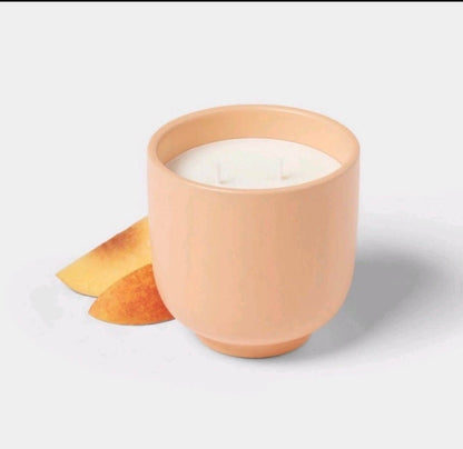 2 - Wick Ceramic Jar Candle Luminous Peach 13.5oz - Room Essentials - The Bargains Basement2 - Wick Ceramic Jar Candle Luminous Peach 13.5oz - Room Essentials