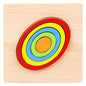 Wooden Geometric Shape Puzzle – Educational Cognitive Toy for Kids
