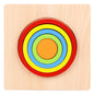 Wooden Geometric Shape Puzzle – Educational Cognitive Toy for Kids