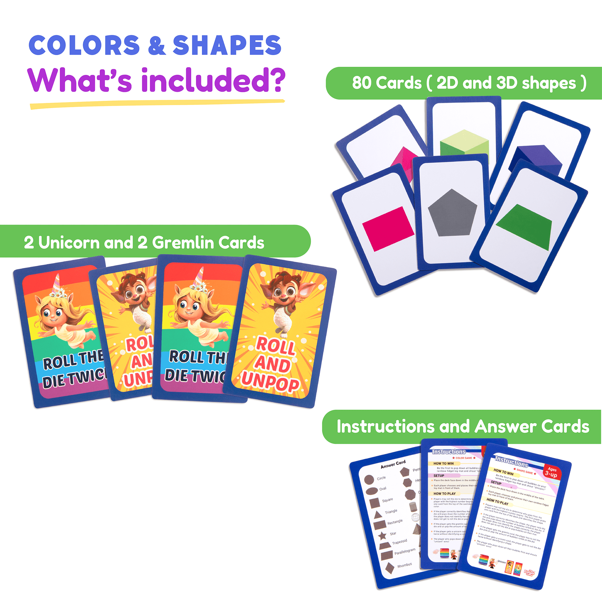 2D & 3D Shapes & Colors Card Pack - The Bargains Basement2D & 3D Shapes & Colors Card Pack