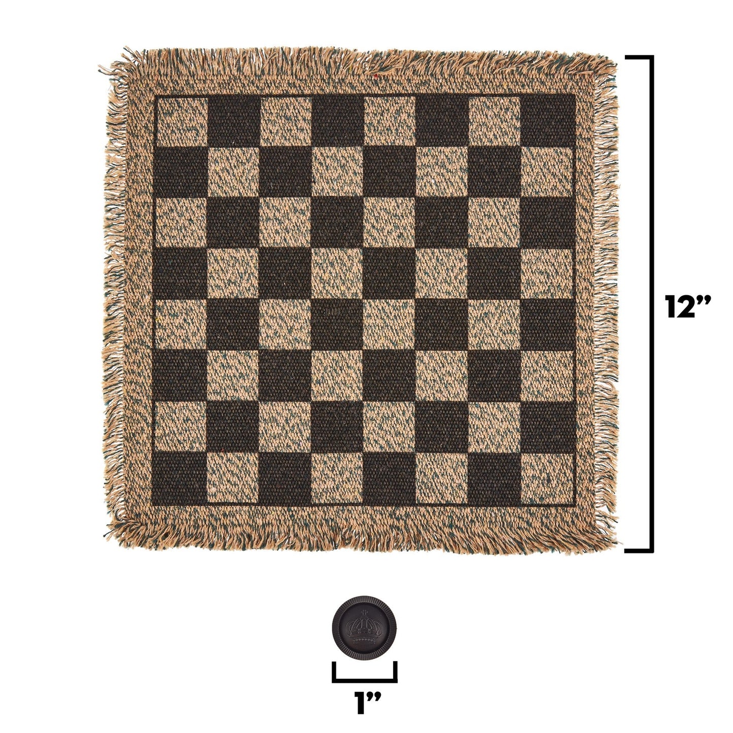 3 - in - 1 Mini Checkers Rug - The Bargains Basement3 - in - 1 Mini Checkers Rug