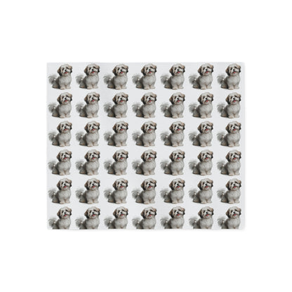 Shihchon Sweatshirt Blanket Vern and Bernie's Pet Boutique