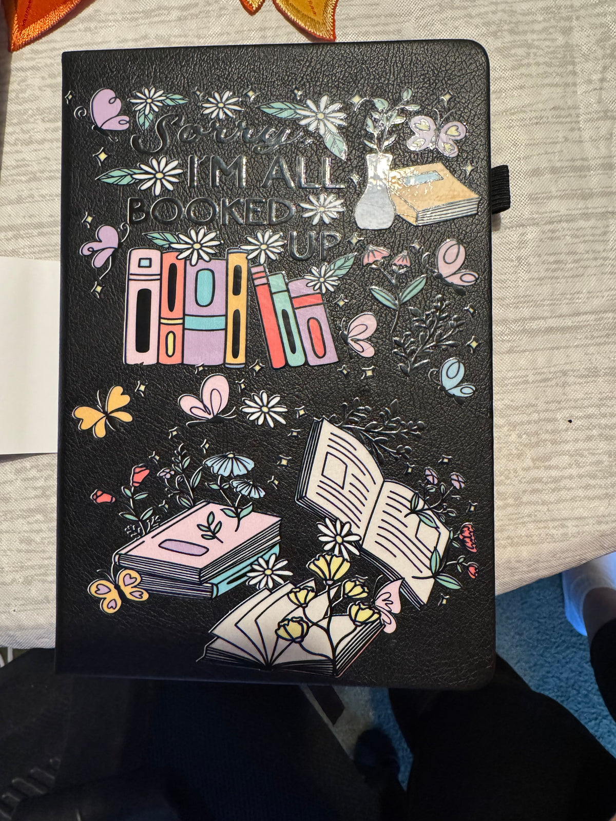 I'm All Booked Up 5x7 Leather Journal with Pen Loop | Handmade The Bargains Basement