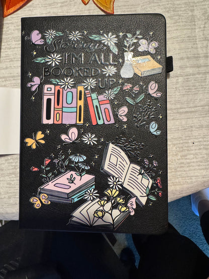 I'm All Booked Up 5x7 Leather Journal with Pen Loop | Handmade The Bargains Basement