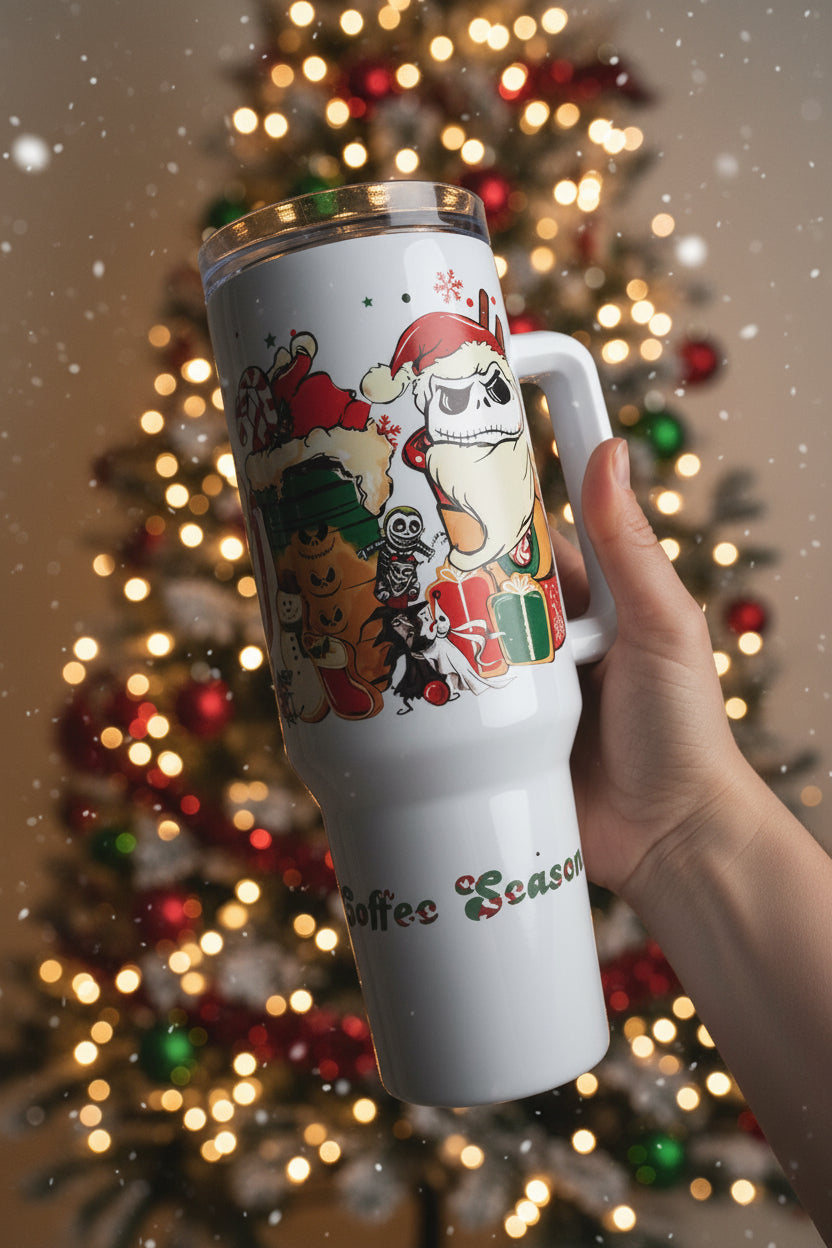 40oz Christmas Coffee Tumbler | Holiday Insulated Cup | Festive Gift for Coffee Lovers The Bargains Basement