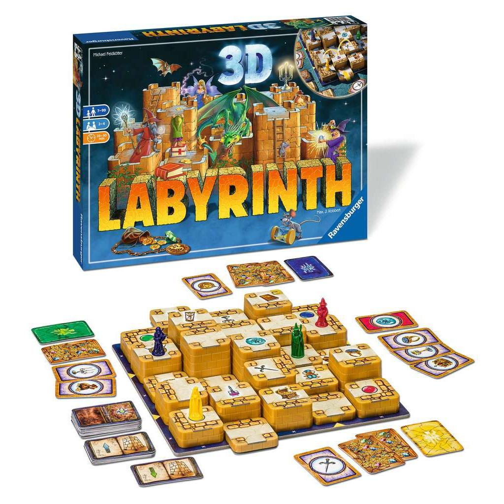 3D Labyrinth - Fantasy Boardgame - Ravensburger - The Bargains Basement3D Labyrinth - Fantasy Boardgame - Ravensburger