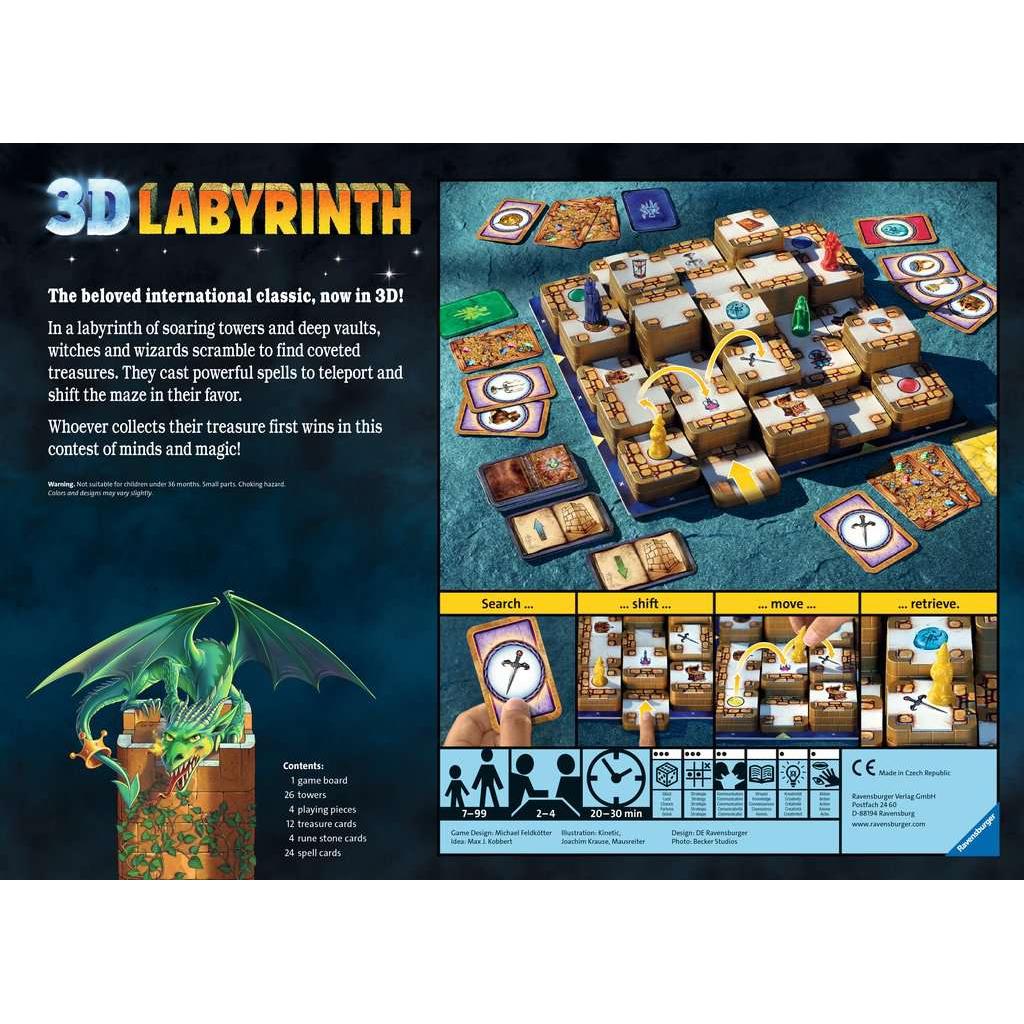3D Labyrinth - Fantasy Boardgame - Ravensburger - The Bargains Basement3D Labyrinth - Fantasy Boardgame - Ravensburger